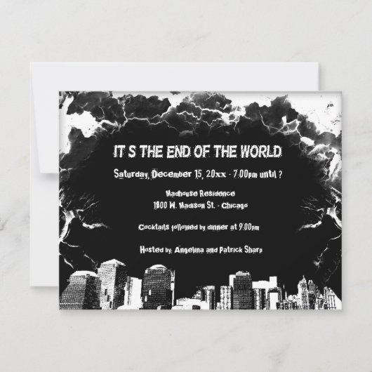 ドームズデイパーティースペシャリティ招待状 招待状 (正面)