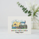 ドームテントキャンパーキャンピングアパレル ポストカード (スタンド正面)