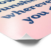 ドームデコー前向きルヴィーベミモサ名前をカスタムするポスター フォトプリント            (角)