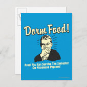 ドームフード：マイクロ生き延び波ポップコーン ポストカード (正面/裏面)