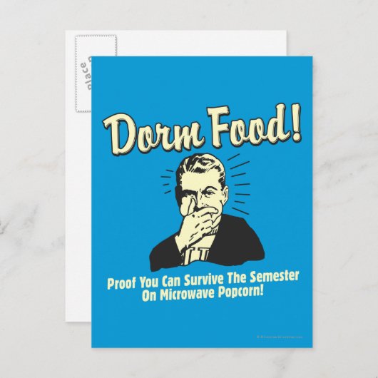 ドームフード:マイクロ生き延び波ポップコーン ポストカード (正面/裏面)