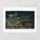 ドームホテルから見た夜のオーシャンパークピア ポストカード (正面)