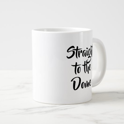 ドームマグカップにまっすぐ ジャンボコーヒーマグカップ (正面右)