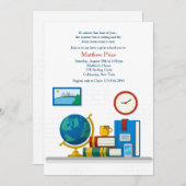 ドームルームオフツースクール招待状 招待状 (正面/裏面)