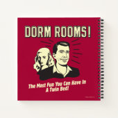 ドームルーム：ほとんどのおもしろいツインベッド ノートブック (裏面)