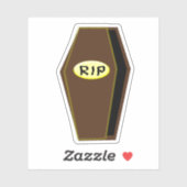 ドーム型のRIPハロウィン棺 シール (シート)