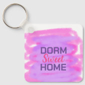 ドーム甘いドームピンク紫の水色文字 キーホルダー (正面)