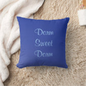 ドーム甘いドーム，青，名前，四角 クッション (ブランケット)