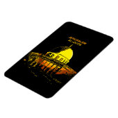 ドーム・オブ・ザ・ロック：平和のシンボル柔軟 マグネット (左側)