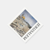 ドーム・オブ・ザ・ロック | Western Wall Plaza，エルサレム スタンダードカクテルナプキン (角)