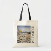 ドーム・オブ・ザ・ロック | Western Wall Plaza,エルサレム トートバッグ (正面)