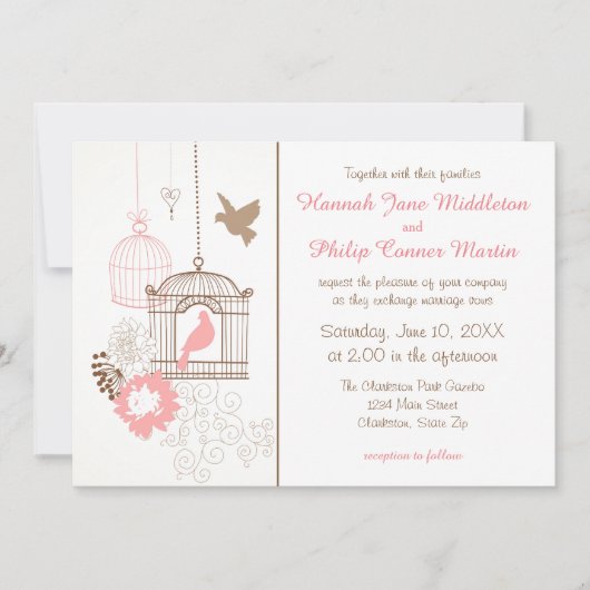 ドーム&ケージ – 結婚式招待状 招待状 (正面)