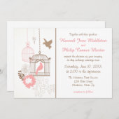 ドーム&ケージ – 結婚式招待状 招待状 (正面/裏面)