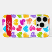 ドーモダンド鮮やかガーリーハートパターン名 Case-Mate iPhoneケース (裏面 (横))