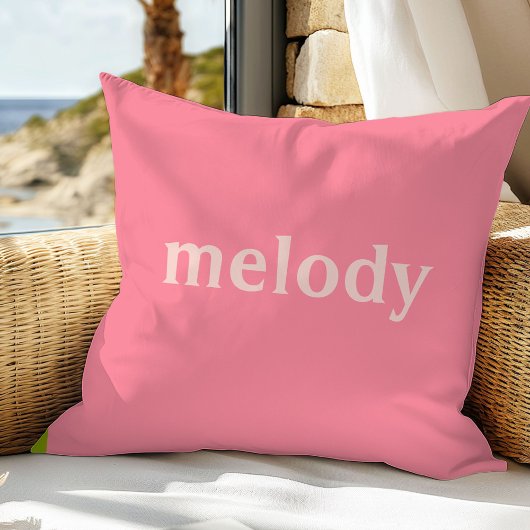 ドーモダンムルームピンクの名前装飾用クッション クッション