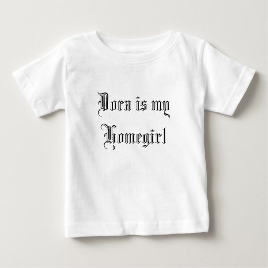 ドーラは俺のホームガールだ ベビーTシャツ (正面)