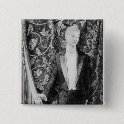 「ドーリスのGrayの写真へのFrontispiece 缶バッジ (正面)