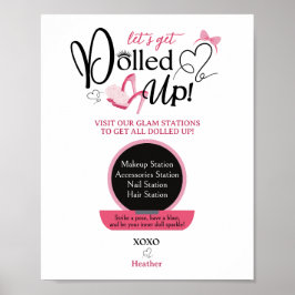 ドールアップパーティー看板 ポスター