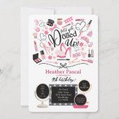 ドールアップ誕生日招待状 招待状 (正面)