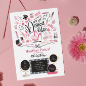 ドールアップ誕生日招待状 招待状