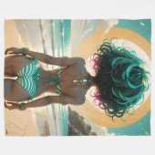 ドールズサンセット フリースブランケット (正面(横))