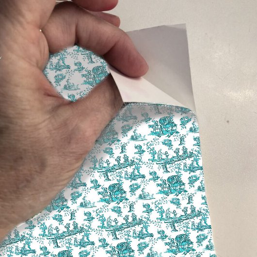 ドールハウス壁紙スモールスケールミニティール（緑がかった色）トイル シール