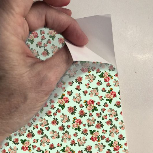 ドールハウス壁紙スモールスケールミニバラ シール