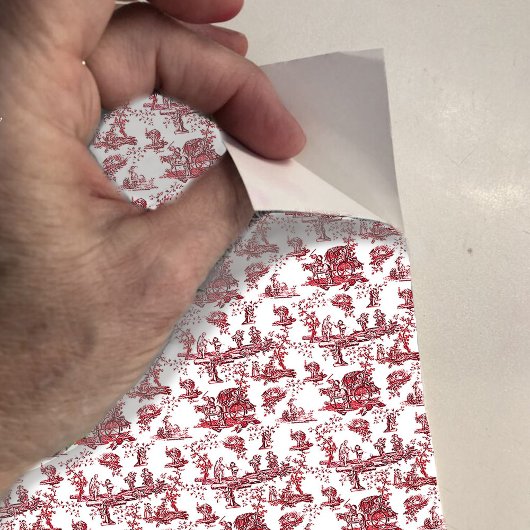 ドールハウス壁紙スモールスケールミニレッドトイル シール