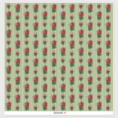 ドールハウス壁紙小規模ストライプバラ シール (シート)