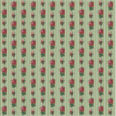 ドールハウス壁紙小規模ストライプバラ シール (正面)