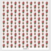 ドールハウス壁紙小規模ストライプバラ シール (シート)