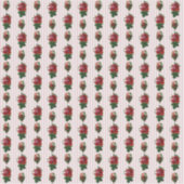 ドールハウス壁紙小規模ストライプバラ シール (正面)