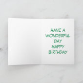 ドールハロシアのッピーファースト誕生日 カード (内部)