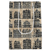 ドールハ幽霊のよく出るウスゴシックハロウィーン ミディアムペーパーバッグ (裏面)