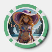 ドールバイ： Svace 03 5セントトランプのポーカーチップ ポーカーチップ (裏面)