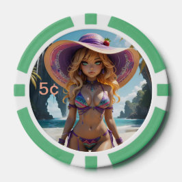 ドールバイ： Svace 03 5セントトランプのポーカーチップ ポーカーチップ