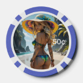 ドールバイ： Svace 03 50セントトランプのポーカーチップ ポーカーチップ (裏面)