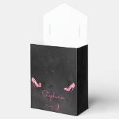 ドールピンクのハイヒールシューズの女の子の誕生日パーティー フェイバーボックス (オープン)