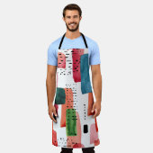 ドールブラシ：オレンジブルー エプロン (着用した状態)