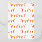 ドールプリンセスバレエツツ，ゴールドフォイル招待状 箔招待状 (裏面)