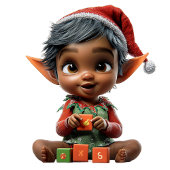 ドールベビークリスマス小妖精や小人ガールズフード付きスウェットシャツ