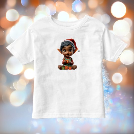 ドールベビークリスマス小妖精や小人トドラーズティー トドラーTシャツ