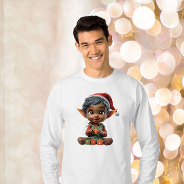 ドールベビークリスマス小妖精や小人メンズティー Tシャツ