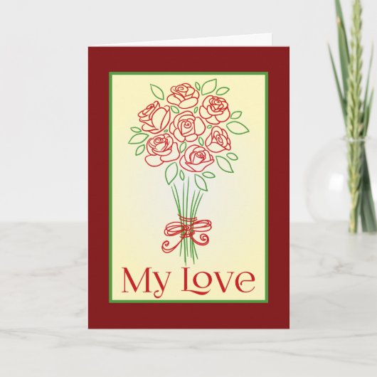 ドールローズブーケ カード (正面)