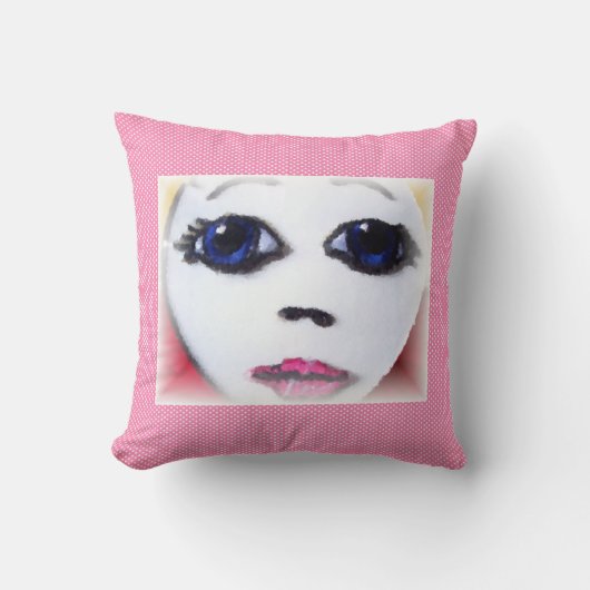 ドール顔 クッション (正面)