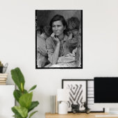 ドーロテアランゲの移民マザーフローレンス・トンプソン ポスター (ホームオフィス)