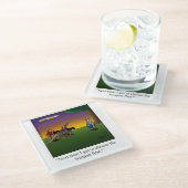 ドーンおもしろいユーモアコースターでデュエル ガラスコースター (アングル)