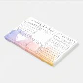 ドーンウォーターカラーウォッシュデイリーセルフケアプランナー ポストイット (アングル)