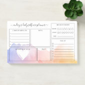 ドーンウォーターカラーウォッシュデイリーセルフケアプランナー ポストイット (オフィス)