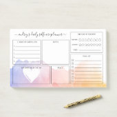 ドーンウォーターカラーウォッシュデイリーセルフケアプランナー ポストイット (デスク)